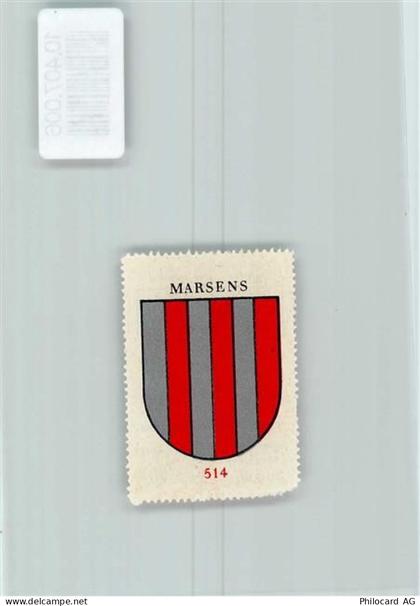1633 Marsens - Vignette Wappen Kaffee Hag 1920-1940 - 10407006