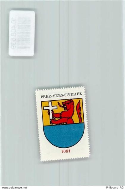 1677 Prez-vers-Siviriez - Vignette Wappen Kaffee Hag ca 1920-1940 Löwe K... - 10408539