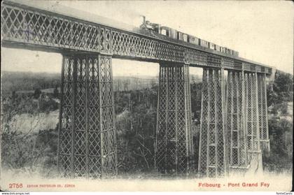Fribourg FR Pont Grand Fey Eisenbahn