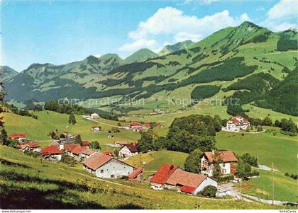 Les Sciernes-d Albeuve FR Vue panoramique et chaîne des Vanils