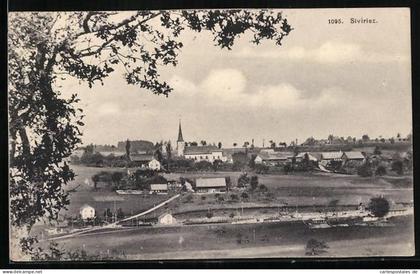 AK Siviriez, Ortsansicht mit Kirche