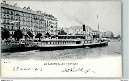 1200 Genève Genf 1903 - Salondampfer Geneve - 39409521