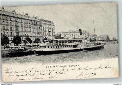 1200 Genève Genf 1904 - Salondampfer Geneve - 39409713