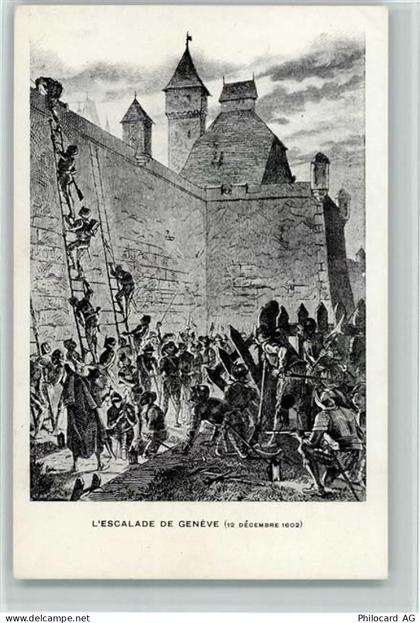 1200 Genève Genf Künstlerkarte LEscalade de Geneve 12.12.1602 - 11059019