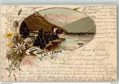 Genfersee Lac Leman 1898 - 13124783