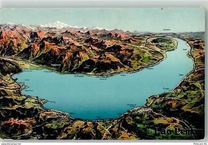 Genfersee Lac Leman - Vogelschau - 39497754