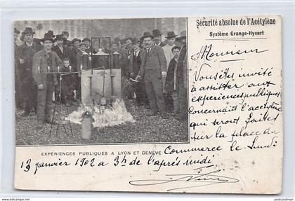 Suisse - GENÈVE - Maison A. Bory & Cie, Rue de Carouge 25-27 - Sécurité absolue de l'Acétylène, Systême Grange-HYvert -