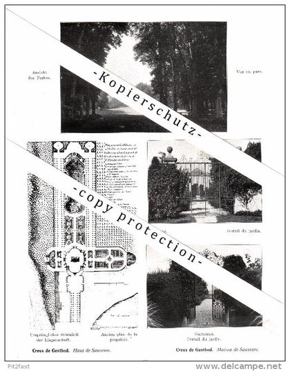Photographien / Ansichten , 1912 , Creux de Genthod , Prospekt , Architektur , Fotos !!!