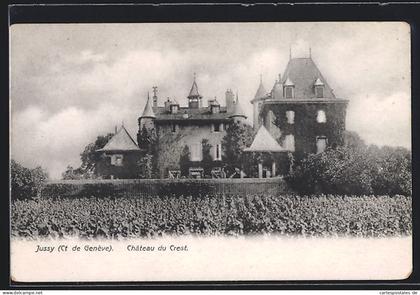 AK Jussy /Genève, Château du Crest