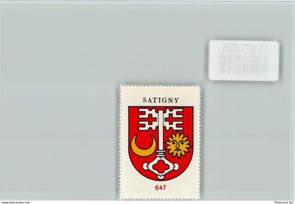 1242 Satigny Peney GE - Vignette Wappen Kaffee Hag ca 1920-1940 Satigny... - 11100825