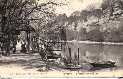 CPA Geneve Sentier des Saules