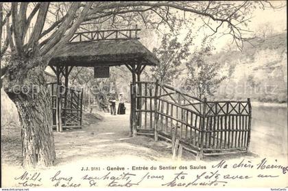 Geneve GE Entree du Sentier des Saules