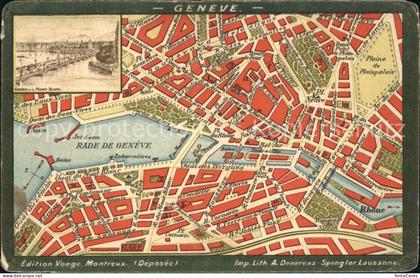 Geneve GE Stadtkarte