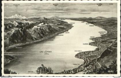 Lac Leman Genfersee Lac Leman  ungelaufen ca. 1930