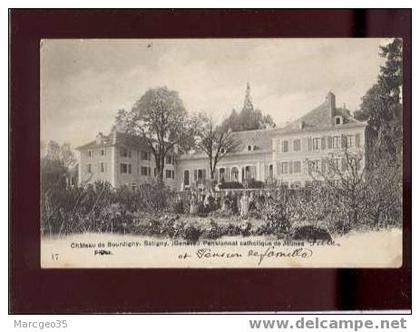 14513 château de bourdigny satigny  pensionnat catholique de jeunes filles édit.E.C. n°17 voir cachet au dos