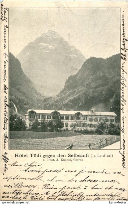 Hotel Tödi gegen den Selbsanft bei Linthal