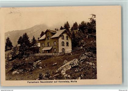 8753 Mollis 1917 - Ferienheim Neumünster auf Kennelalp, gute Erhaltung A... - 13078986