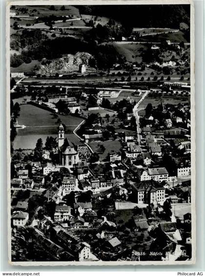 8752 Näfels 1948 - Luftbild - gute Erhaltung AK - 13056560