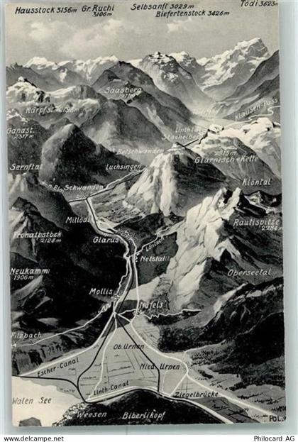 8752 Näfels - Vogelschau - 10357347