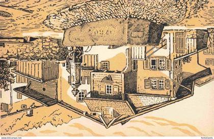 Ennenda Partie im Oberdorf Kuenstlerkarte