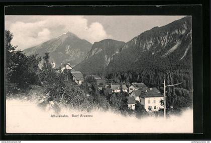 AK Alvaneu, Gesamtansicht vom Dorf