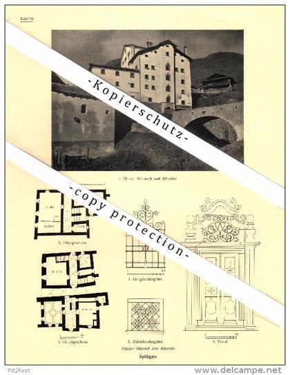 Photographien / Ansichten , 1923 , Andeer und Splügen , Kr. Rheinwald , Prospekt , Architektur , Fotos !!!