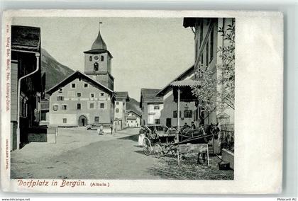 7482 Bergün Bravuogn - Dorfplatz Kutsche - 13197618
