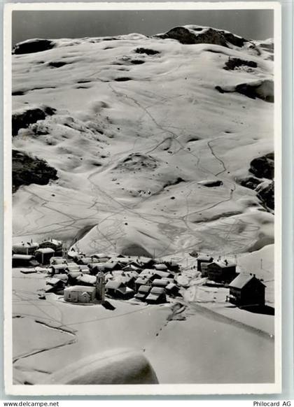 7457 Bivio - Blick auf Bivio mit Cuolms Winteraufnahme - 10156503