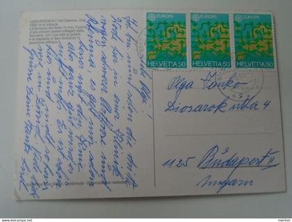 D199689  Switzerland -   LANDARENCA Val Calanca multiview  - stamps  1988