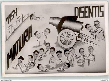 7180 Disentis Mustér Fotomontage AK Matura 1954 - 13970163