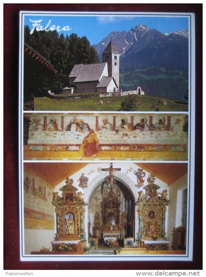 Falera (GR) - Mehrbildkarte "alte Kirche S. Remigius"