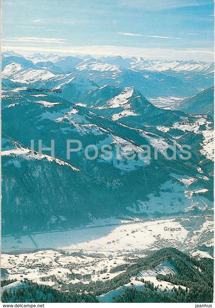Skigebiet Danusa - Fanas - Grusch - Valzeina - Switzerland - 1982 - used