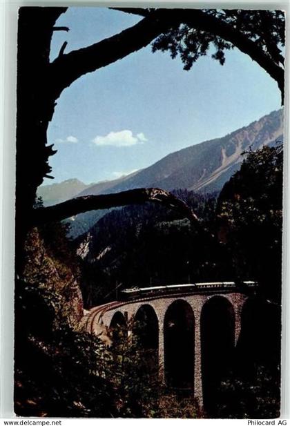 7477 Filisur - Landwasser-Viadukt der Rhätischen Bahn Eisenbahn - 39494721