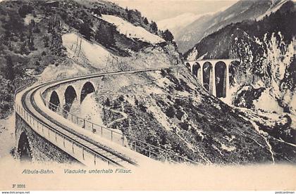 Schweiz - Filisur (GR) Albula-Bahn - Viadukte unterhalb Filisur - Verlag Metz & Lautz 3201