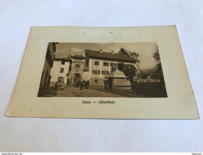 Switzerland Suisse Schweiz Ilanz Glion Graubünden Oberthor Thor 11015 post card Postkarte POSTCARD