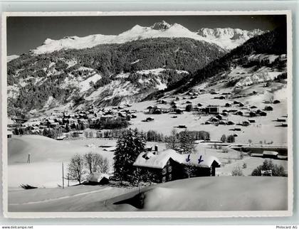 7250 Klosters - Blick nach Klosters und Madrisahörner Winteraufnahme - 10156038