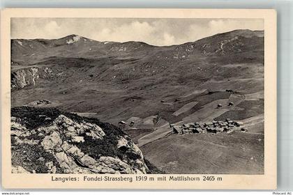 7057 Langwies Foto AK Fondei Strassberg - 10742216