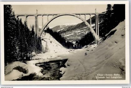 7057 Langwies Winter Viadukt Chur-Arosa-Bahn - 51423962