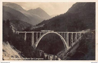Schweiz - Langwies (GR) Arosabahn - Viadukt - Verlag Wehrli 27737
