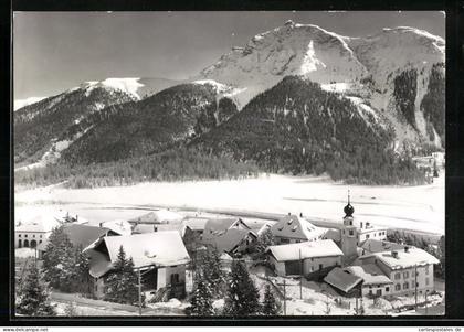 AK Madulain, Malerisches Winteridyll, Ortsansicht