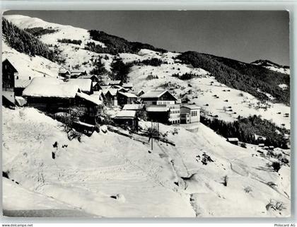 7159 Andiast - Ortsansicht mit Neuem Schulhaus Winteraufnahme - 10156200