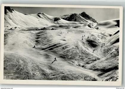 7241 Conters im Prättigau Foto AK Schwendi Winter Steilhänge zum Ganderg... - 38071221