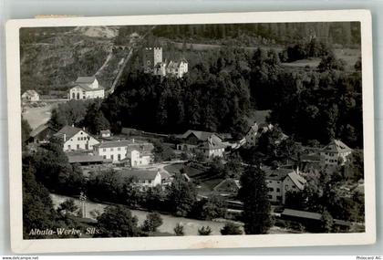 7411 Sils im Domleschg 1927 Foto AK Eisenbahn Albula-Werke Burg - 14007730