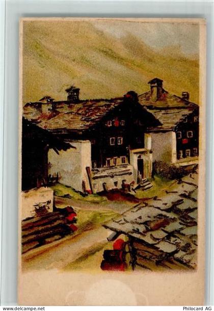 7447 Cresta (Avers) Lithographie / Künstlerkarte Avers-Cresta 184 - Lith... - 13060407