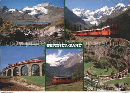 Berninabahn Strecke St. Moritz-Tirano Lago Bianco Piz Cambrena Brusio
