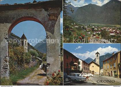 Grono Totalansicht Dorfpartien Kirche