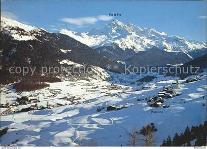 Oberhalbstein Cunter Riom Parsonz Savognin und Tinizong mit Piz dErr