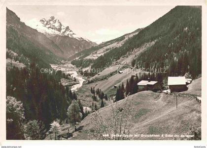 Safien GR mit Bruschkhorn und Blick ins Safiental