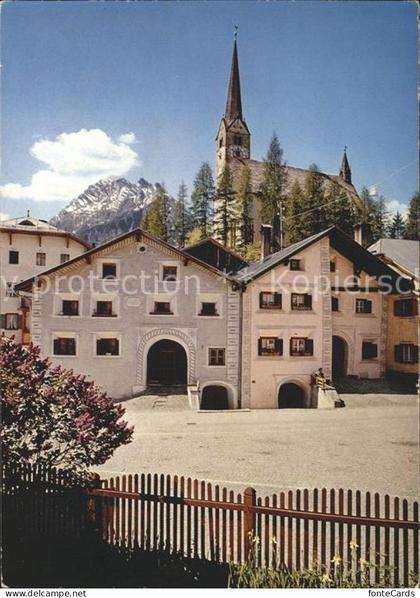 Scuol Tarasp Vulpera Dorfpartie in Scuol