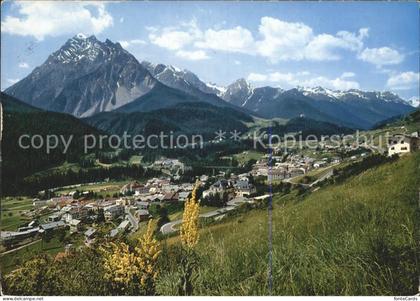 Scuol Tarasp Vulpera Scuol mit Pisocgruppe